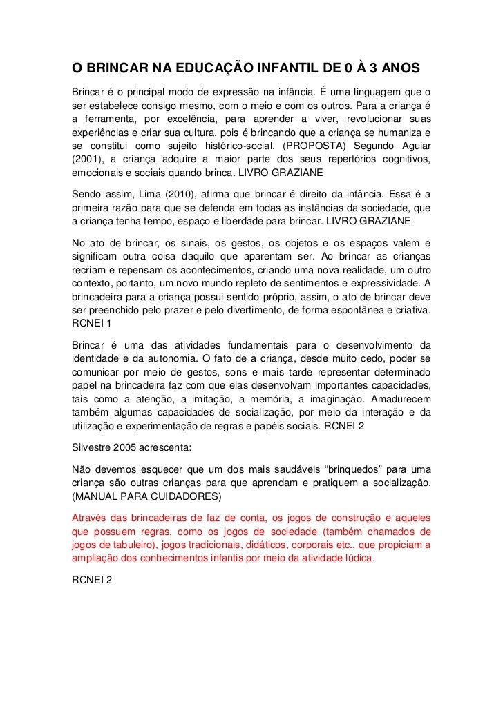 A Importancia Da Leitura Na Educao Infantil Pdf