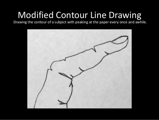 Modified Contour Line Drawing : Observational shoe drawings