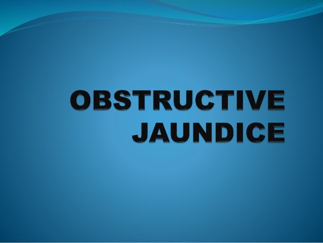 obstructive jaundice