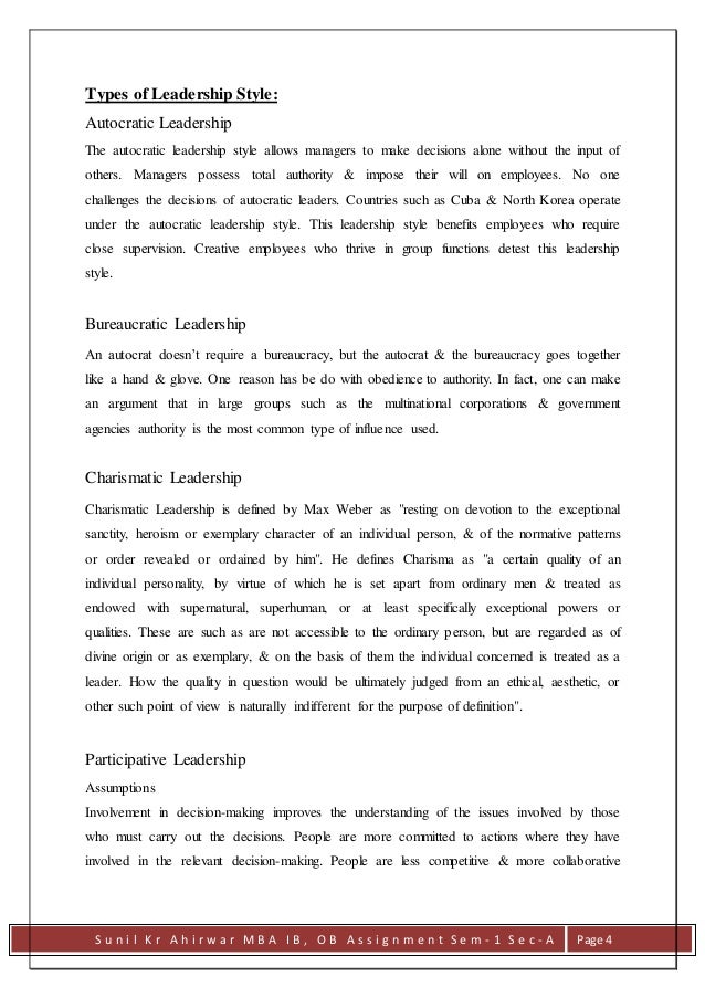 Essay on the importance of leadership style in strategy implementation