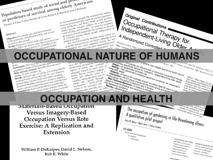 Occupational justice for slideshare