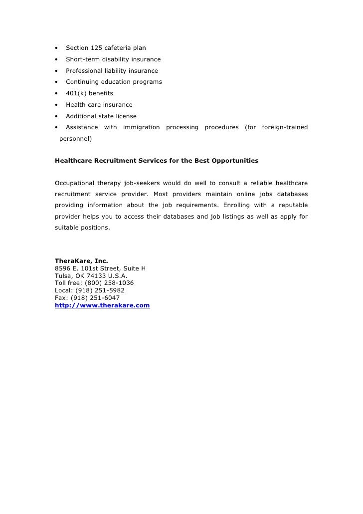 Occupational therapy jobs in the healthcare industry Occupational therapy jobs in the healthcare industry