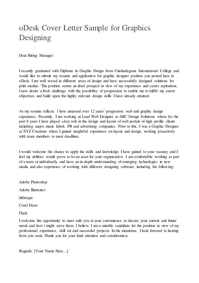 cover letter dear hiring manager