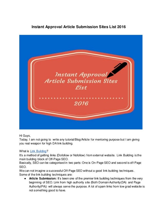 technology article submission sites technology article submission sites