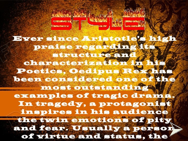 Structure of oedipus rex