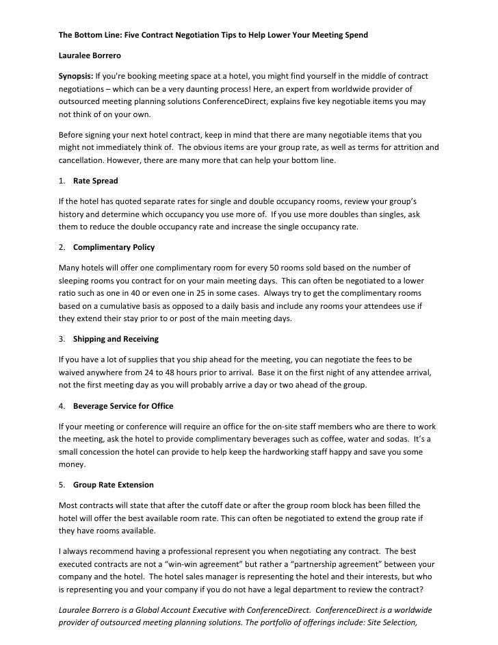Negotiated Risk Agreement Template