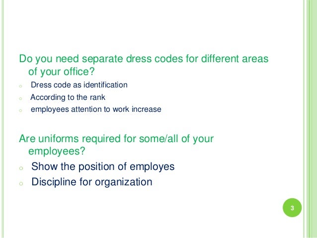 Dress code for management photo