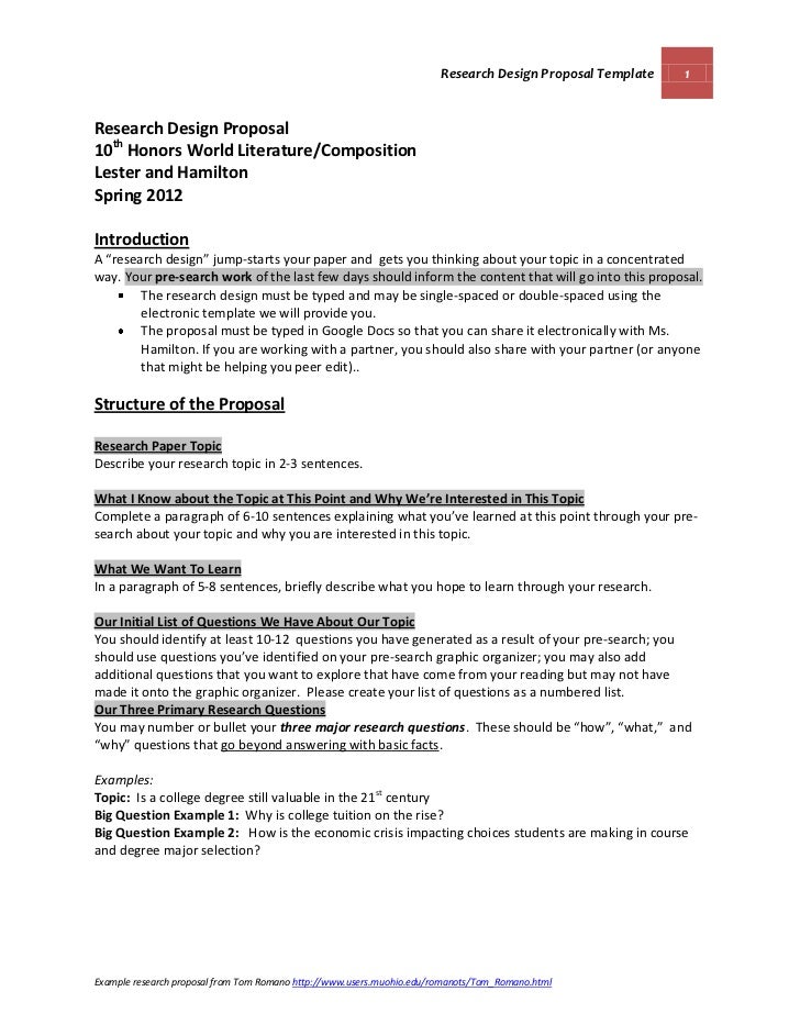 How to write a proposal for a research paper pdf