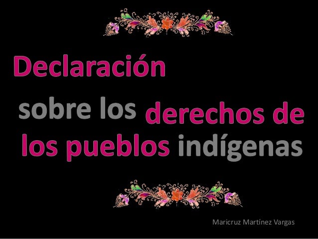 EL DERECHO DE LOS PUEBLOS INDIGENAS el derecho de los pueblos indigenas: