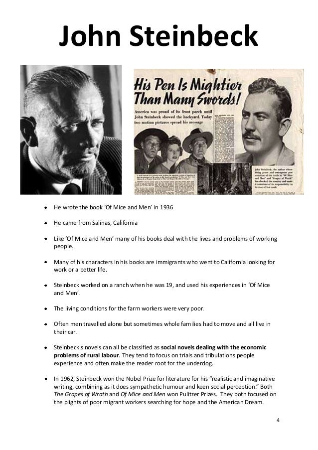 Steinbeck research paper