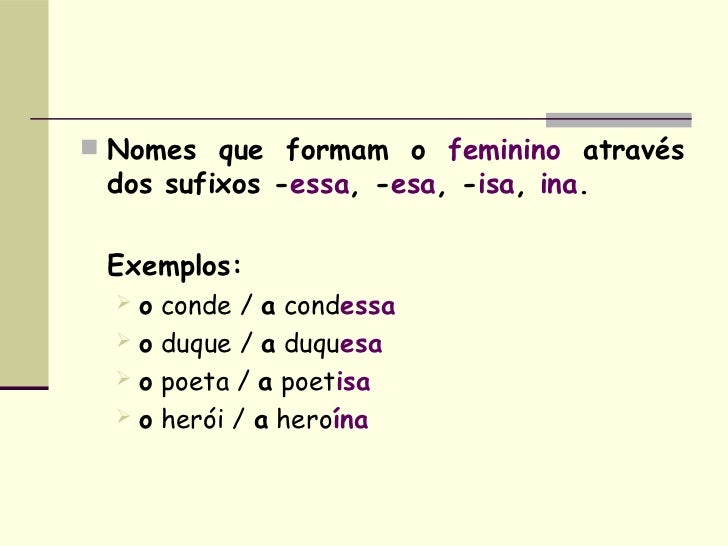 O género dos nomes
