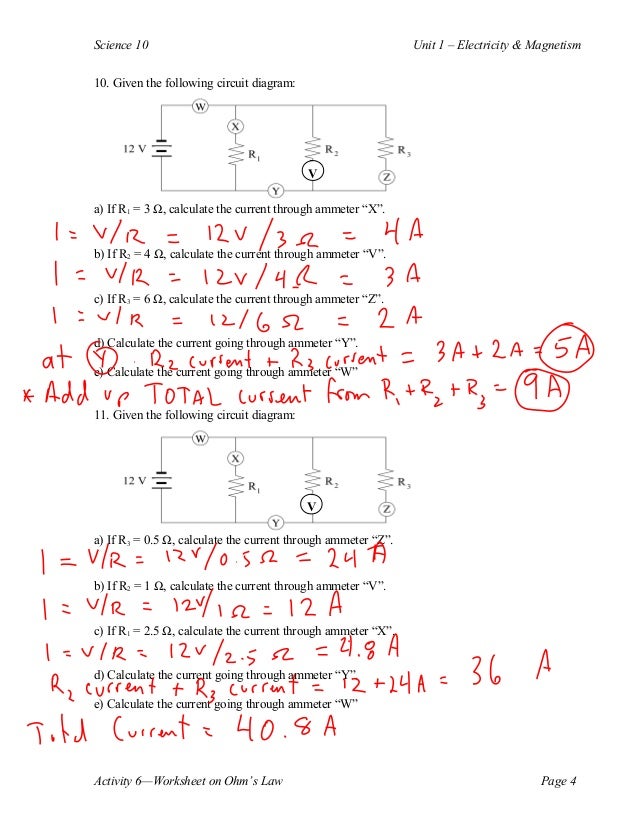 Printables. Ohms Law Worksheet. Lemonlilyfestival Worksheets Printables