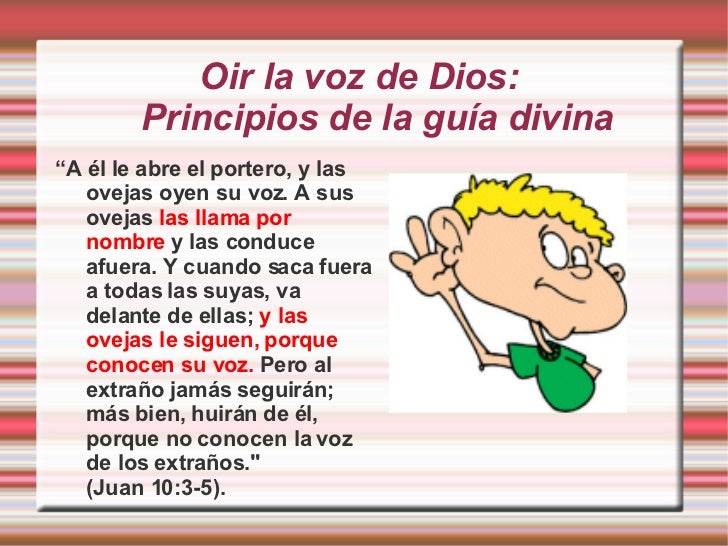 Oir La Voz De Dios