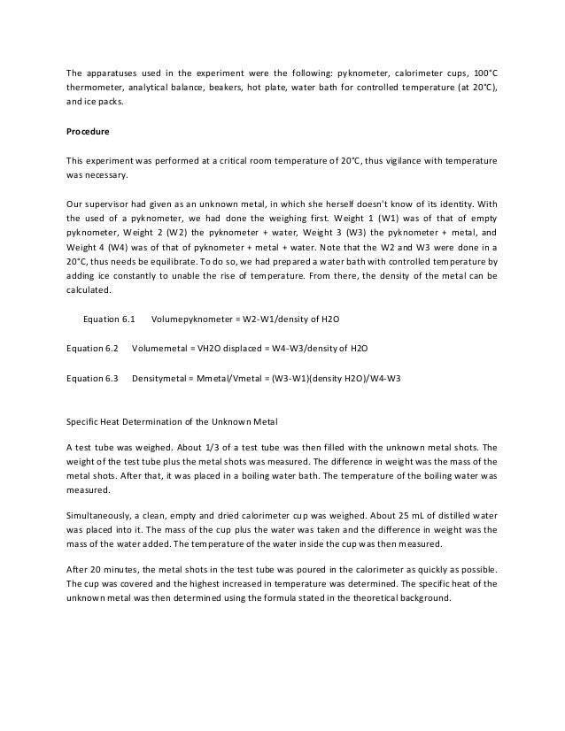 calorimetry lab report calorimetry formula