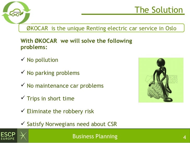 electric car rental business plan