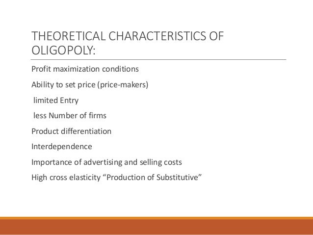 Oligopoly essay
