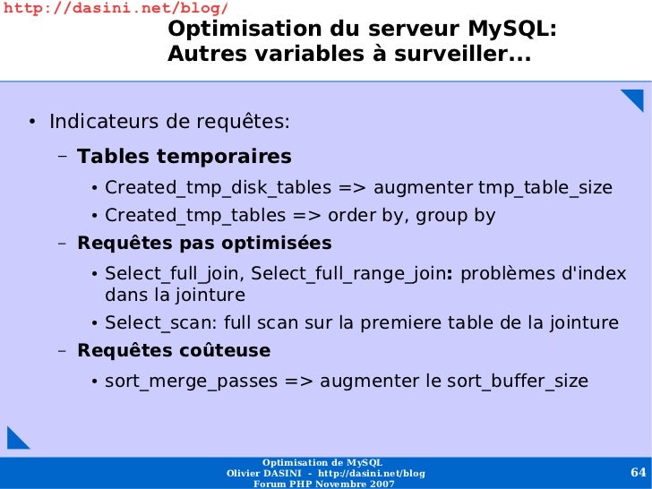 comment augmenter tmp_table_size
