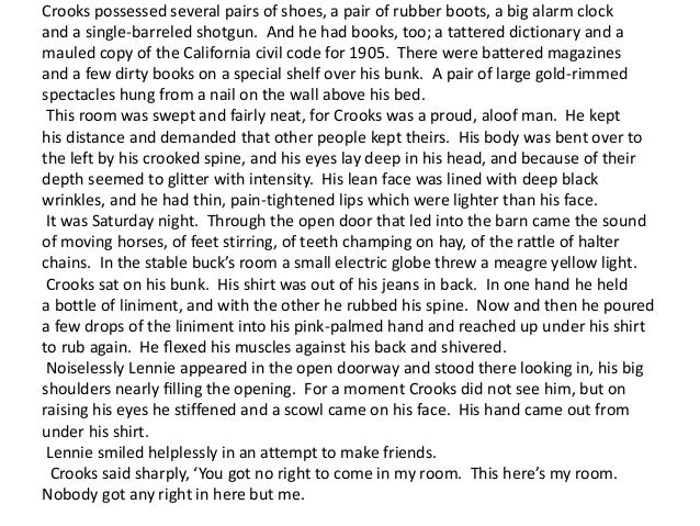 mice of men essay crooks mice of men essay crooks