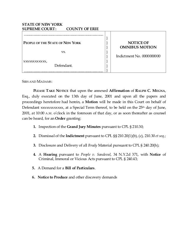 new york bill of particulars new york bill of particulars