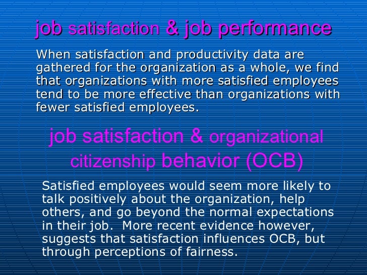 Attitudes and job satisfaction mcqs