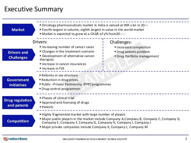 Market study report sample