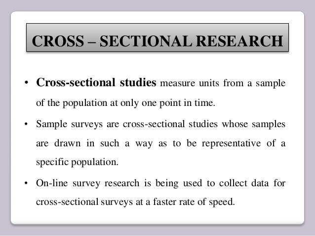 cross sectional study