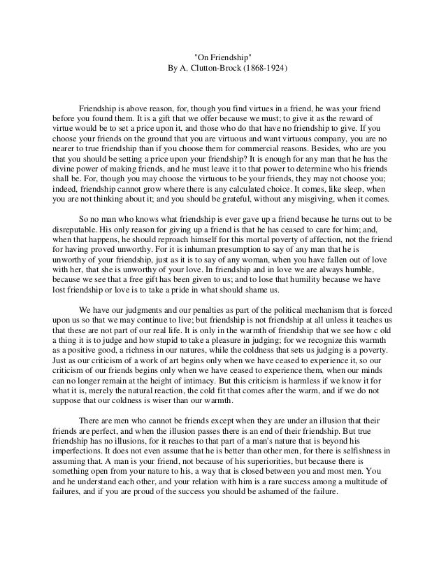 Best friends essays