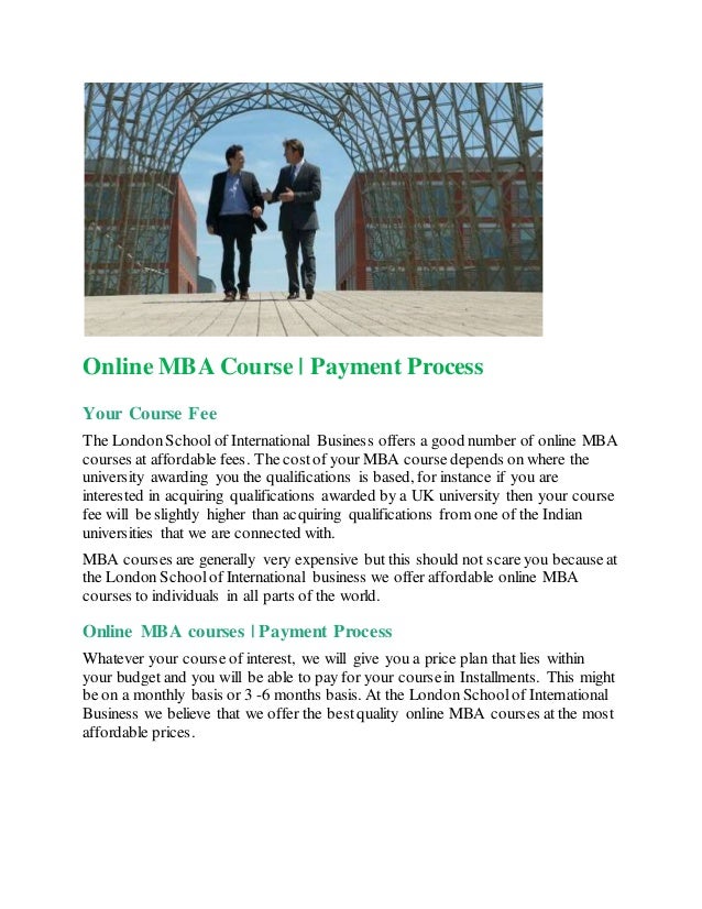 ONLINE MBA COURSE | PAYMENT PROCESS ONLINE MBA COURSE | PAYMENT PROCESS