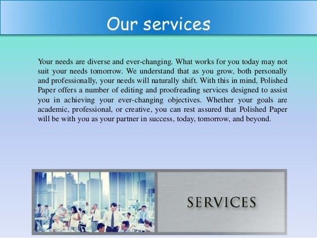 Professional editing and proofreading service