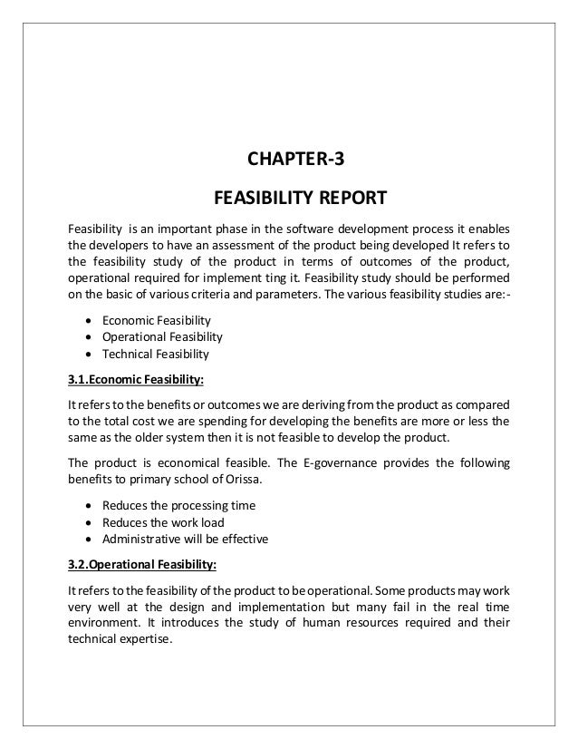 Components Of Feasibility Study In System Analysis And Design Components Of Feasibility Study In System Analysis And Design