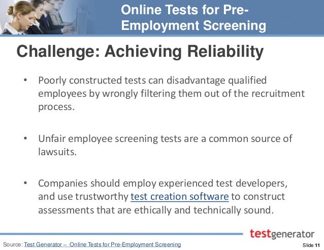 pre employment assessments