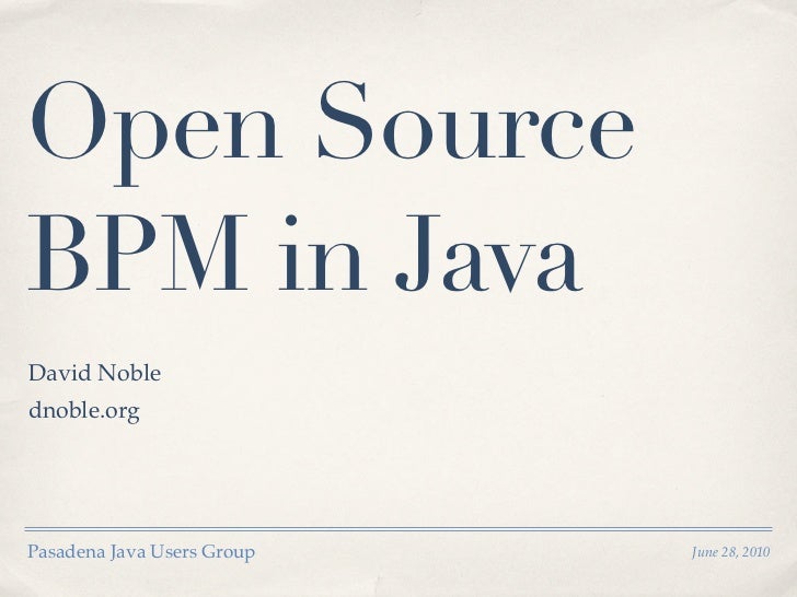 Intalio Bpm Open Source