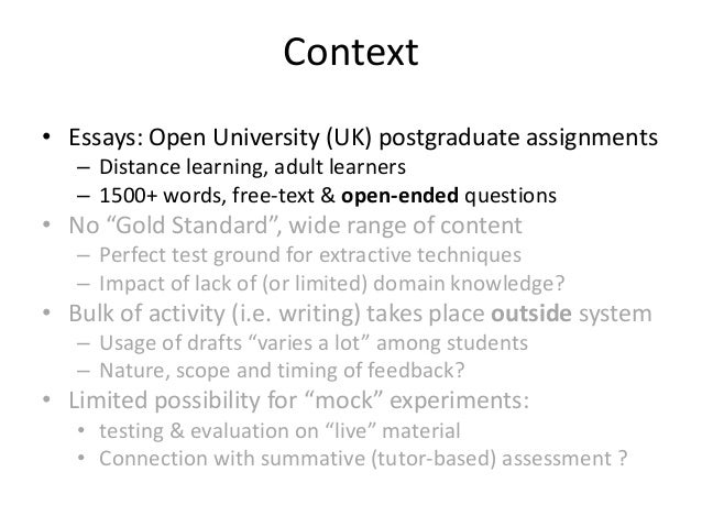 Writing An Essay For University
