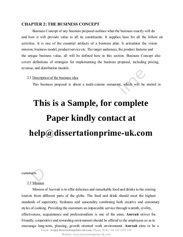 Dissertation proposal example ac uk