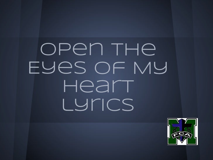 Open the Eyes of My Heart Lyrics