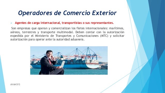 Operadores de comercio exterior