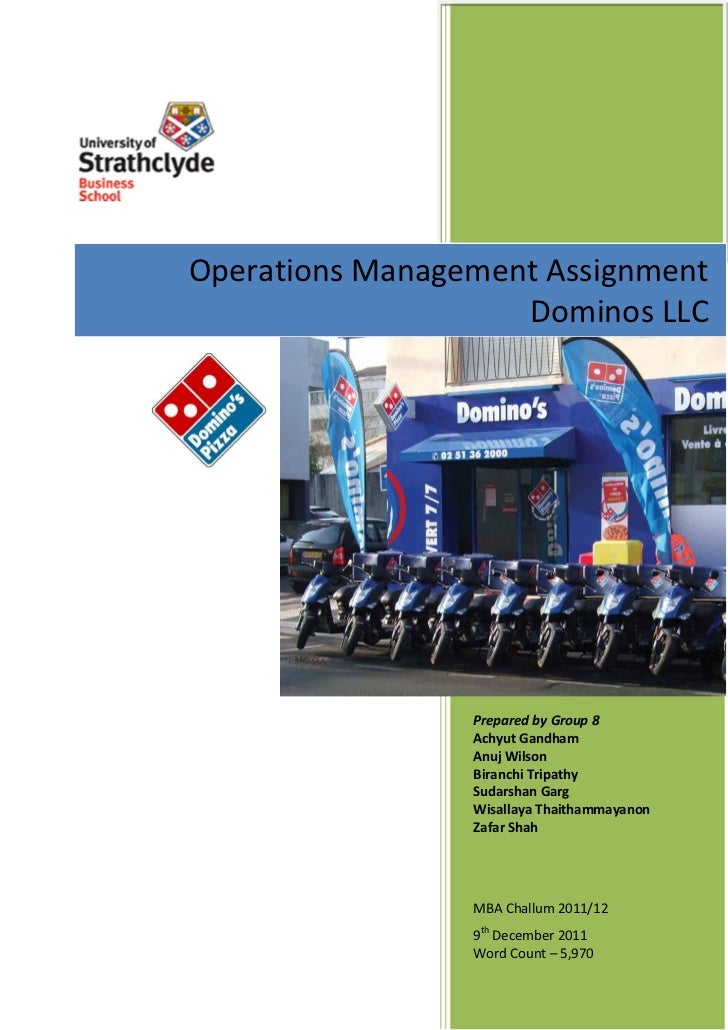 Operation management assignment