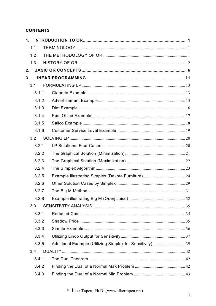 Operation research case study pdf