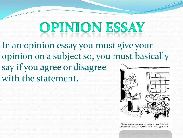 Opinion essays samples