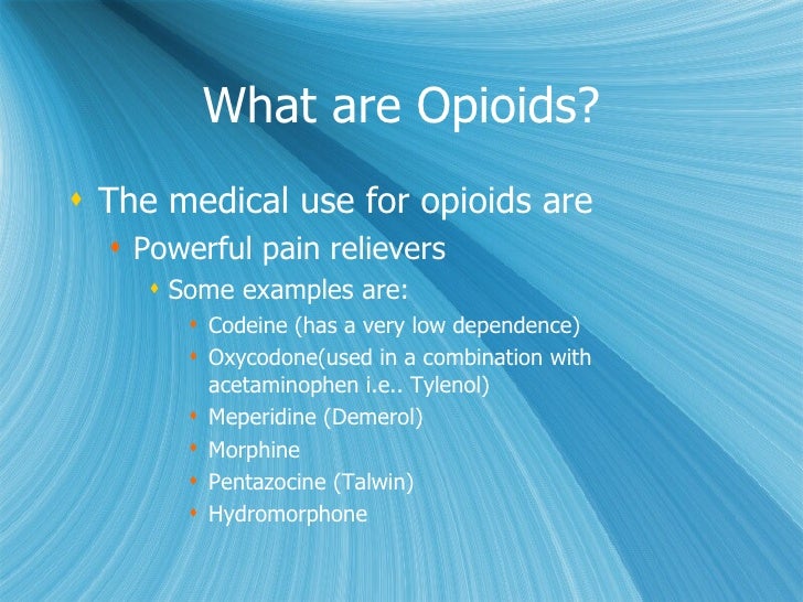 does demerol have codeine