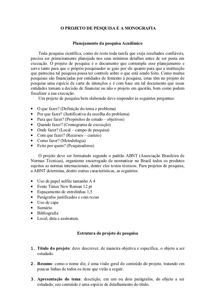 Pre projeto monografia pronto