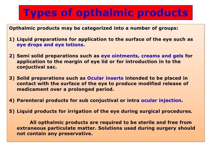 Opthalmic preparation