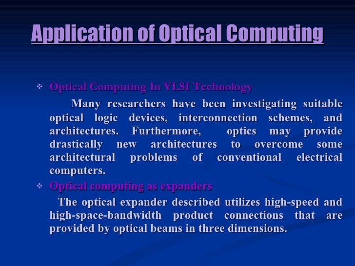 Optical Computing Technology