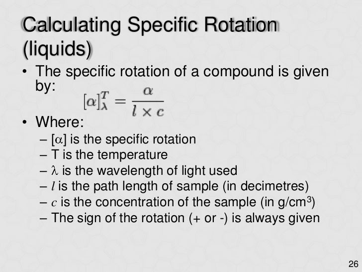 Optical isomerism