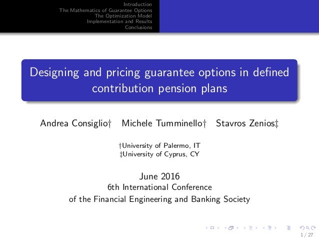 Best pension plan options