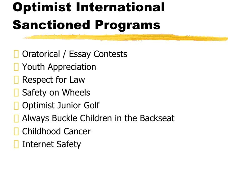 optimist essay contest form optimist essay contest form