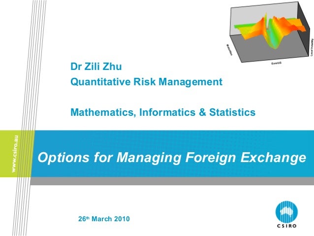 Fx options risk