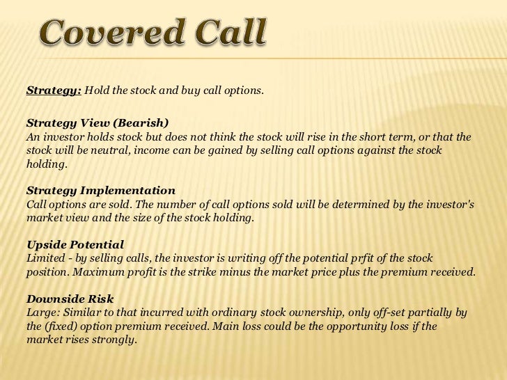 Trading strategies involving options