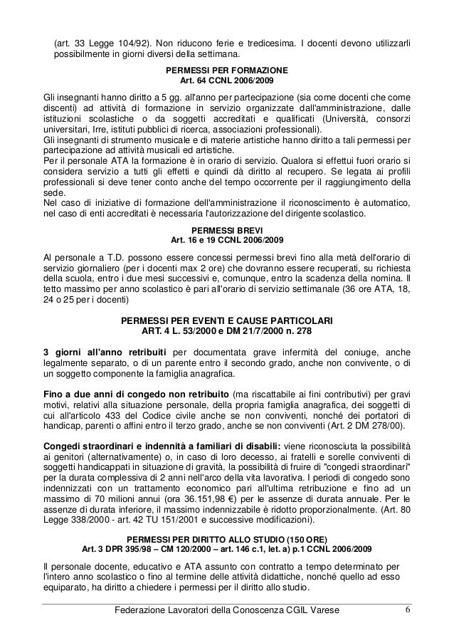 permesso matrimonio docente