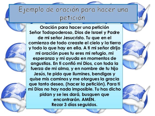 Como Hacer Una Peticion A Dios
